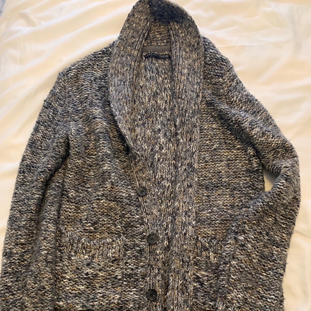 Shawl Collar Chunky Knit Cardigal